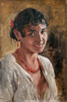 Study of a Smiling Young Spanish Girl - Ernst Josephson — artwork view