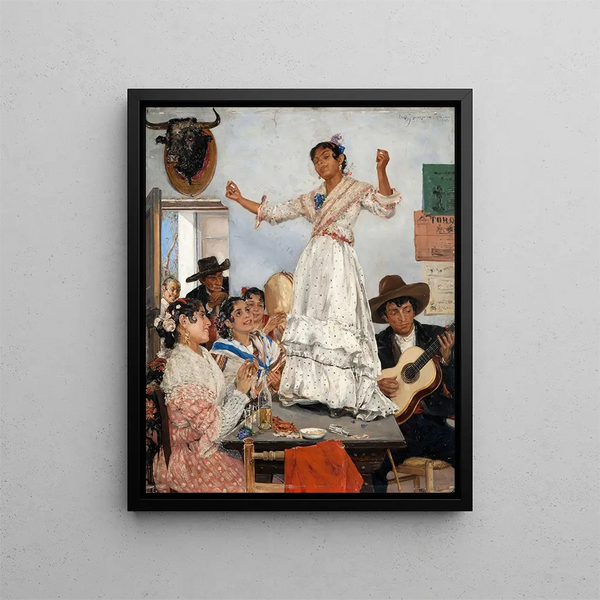 Spanish dance - Ernst Josephson — framed artwork on a wall