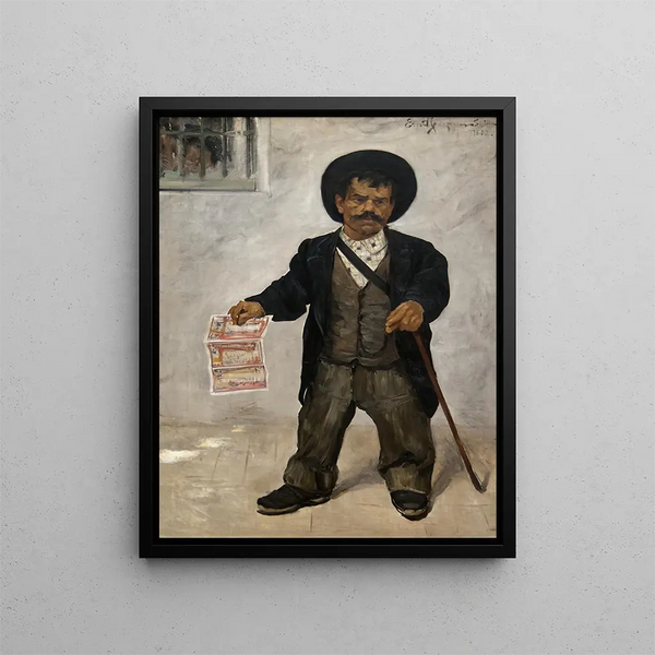 Spanish dwarf painting - Ernst Josephson — framed artwork on a wall