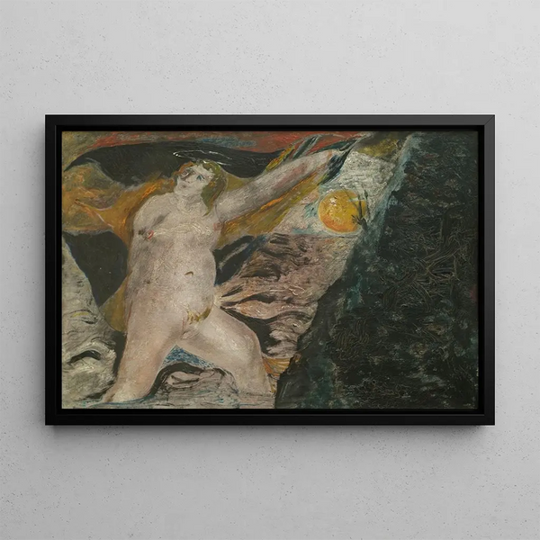The Svea Flag - Ernst Josephson — framed artwork on a wall