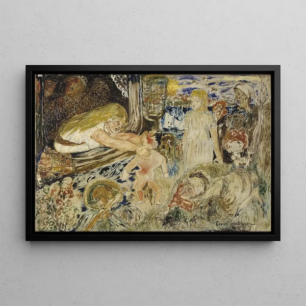 L'Assassinat de Riccio - Ernst Josephson — framed artwork on a wall