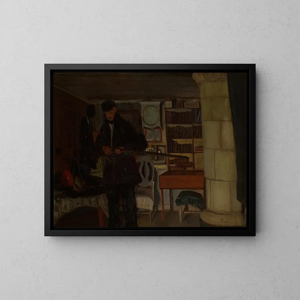 The Old Hunter - Ernst Josephson — framed artwork on a wall