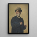 Portrait of Man Major Werner - Ernst Kempke — framed artwork on a wall
