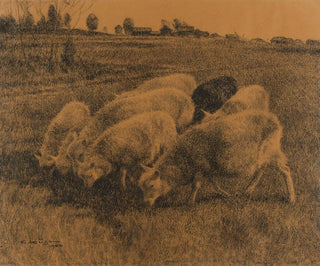 Contemplative Sheep - Ernst Klee — artwork view