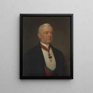 L'homme politique Karl Wilhelm Philipp Prince Auersperg - Ernst Lafite — framed artwork on a wall