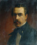 Self-portrait Painting - Ernst Lafite — artwork view