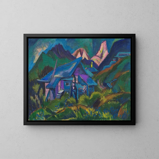 Alphtten et Tinzenhorn - Ernst Ludwig Kirchner — framed artwork on a wall