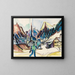 Vue de Davos, paysage à Davos en hiver - Ernst Ludwig Kirchner — framed artwork on a wall