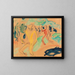 Figures nudes in motion - Ernst Ludwig Kirchner — framed artwork on a wall