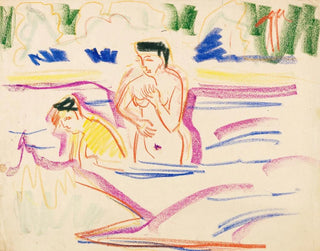Women bathing - Ernst Ludwig Kirchner — artwork view