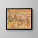 Bather - Ernst Ludwig Kirchner — framed artwork on a wall
