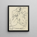 Les baigneurs dans la baignoire - Ernst Ludwig Kirchner — framed artwork on a wall