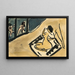 Bather drying herself - Ernst Ludwig Kirchner — framed artwork on a wall