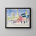 Barrage ferroviaire - Ernst Ludwig Kirchner — framed artwork on a wall