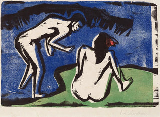 Couple se baignant - Ernst Ludwig Kirchner — artwork view