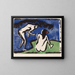 Couple se baignant - Ernst Ludwig Kirchner — framed artwork on a wall