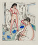 Baigner des filles dans une pièce - Ernst Ludwig Kirchner — artwork view