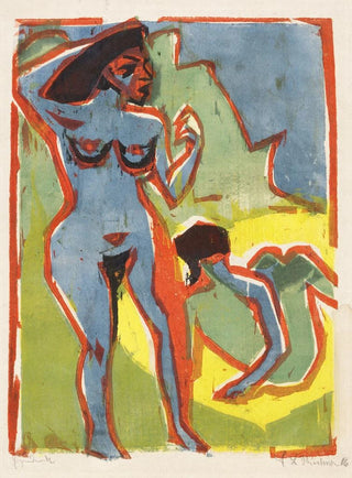 Women bathing at Moritzburg - Ernst Ludwig Kirchner — artwork view