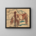 Peasants and Cow Drinking - Ernst Ludwig Kirchner — framed artwork on a wall
