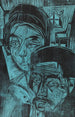 a Couple of peasants in the hut by Andres and Annamargret Mller - Ernst Ludwig Kirchner — artwork view
