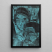 a Couple of peasants in the hut by Andres and Annamargret Mller - Ernst Ludwig Kirchner — framed artwork on a wall
