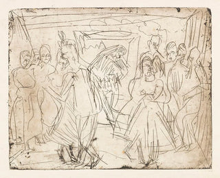Danse des paysans dans l'alpage - Ernst Ludwig Kirchner — artwork view