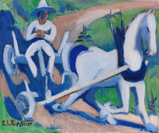 Peasant cart with horse - Ernst Ludwig Kirchner — artwork view