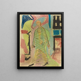 Rencontre - Ernst Ludwig Kirchner — framed artwork on a wall