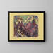 Riverbank Painting - Ernst Ludwig Kirchner — framed artwork on a wall