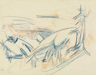 Mountain Landscape in Blue and Red - Ernst Ludwig Kirchner — artwork view