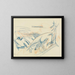 Mountain Landscape in Blue and Red - Ernst Ludwig Kirchner — framed artwork on a wall