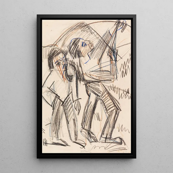 Archer - Ernst Ludwig Kirchner — framed artwork on a wall