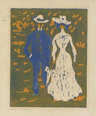 Ernst Ludwig Kirchner - Couple Taking a Stroll.webp