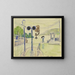 Dampferlnde sous la pluie - Ernst Ludwig Kirchner — framed artwork on a wall
