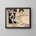 Danseuse en train de pratiquer - Ernst Ludwig Kirchner — framed artwork on a wall