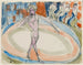 Femme dansante au cabaret - Ernst Ludwig Kirchner — artwork view