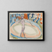 Femme dansante au cabaret - Ernst Ludwig Kirchner — framed artwork on a wall