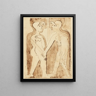 The Connection - Ernst Ludwig Kirchner — framed artwork on a wall
