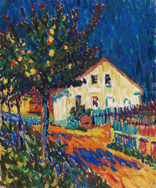 Rue du village avec des pommiers - Ernst Ludwig Kirchner — artwork view