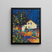 Rue du village avec des pommiers - Ernst Ludwig Kirchner — framed artwork on a wall