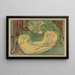 Trois nus dans la forêt - Ernst Ludwig Kirchner — framed artwork on a wall