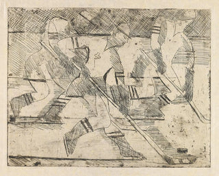 Ice Hockey Player Painting - Ernst Ludwig Kirchner — artwork view
