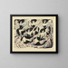 Danseuses en parade, cinq danseuses en grand écart - Ernst Ludwig Kirchner — framed artwork on a wall