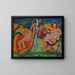 Forest scene at Moritzburg lakes - Ernst Ludwig Kirchner — framed artwork on a wall