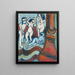 Quatre sculptures en bois - Ernst Ludwig Kirchner — framed artwork on a wall