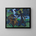 Woman with Goat - Ernst Ludwig Kirchner — framed artwork on a wall