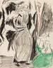 Woman in front of the mirror - Ernst Ludwig Kirchner — artwork view