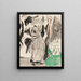 Woman in front of the mirror - Ernst Ludwig Kirchner — framed artwork on a wall