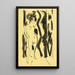 Nude Female Painting - Ernst Ludwig Kirchner — framed artwork on a wall