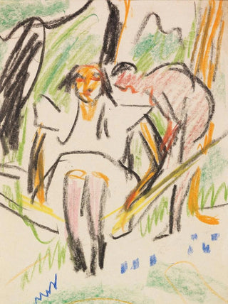 Fränzi in the Hammock - Ernst Ludwig Kirchner — artwork view